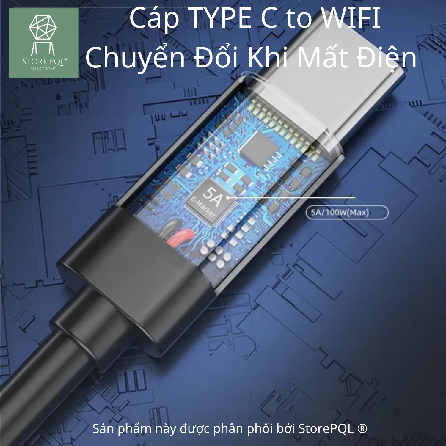 Pd69 - bộ chuyển cáp đổi nguồn điện từ pin dự phòng sang wifi, router dc từ 5v to 12v khi mất điện