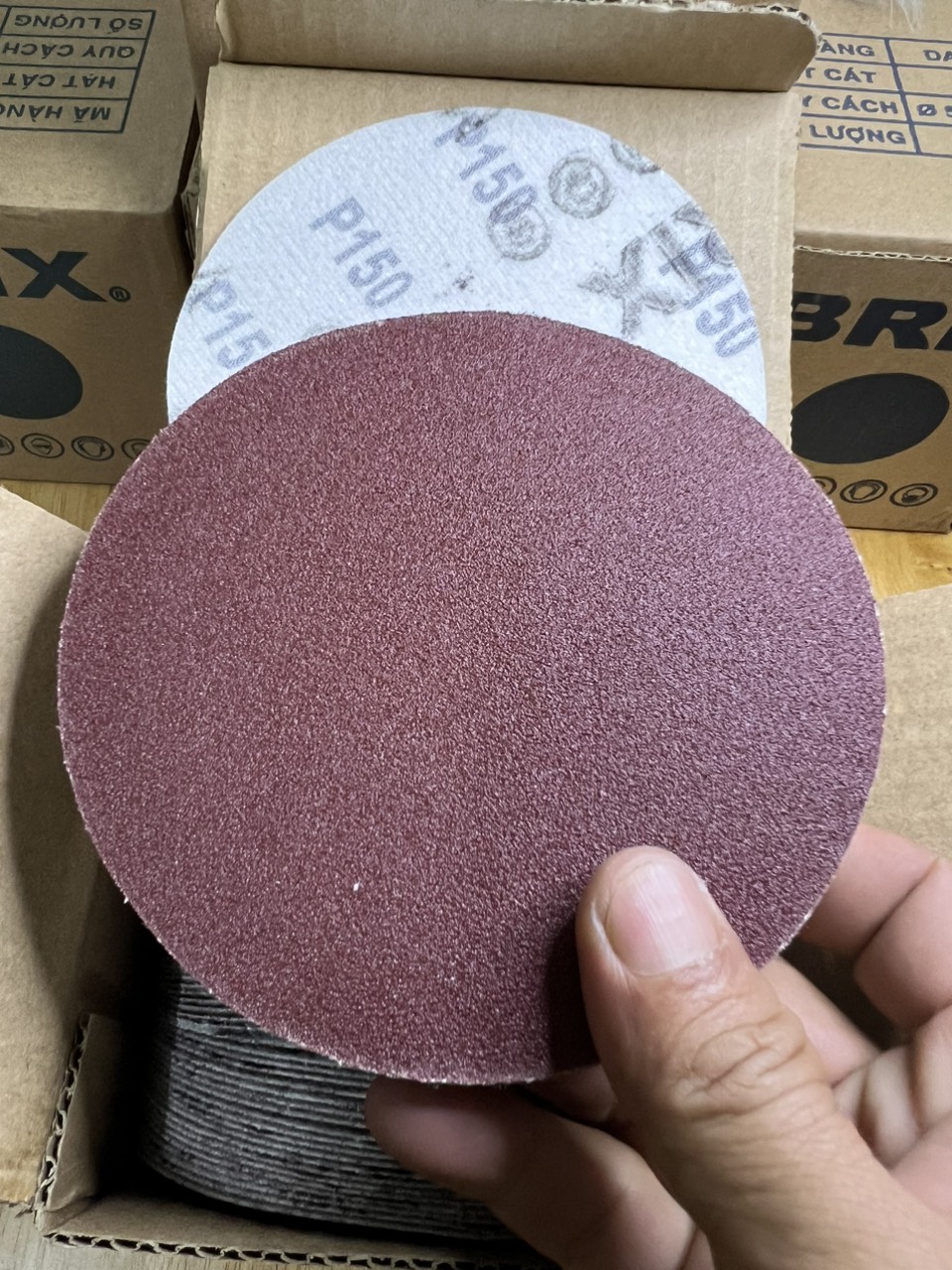Nhám tròn đế lông brix 4 inch 100mm