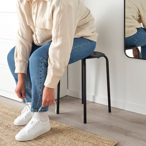 GHẾ ĐẨU TRÒN MARIUS IKEA - ĐEN 45 cm