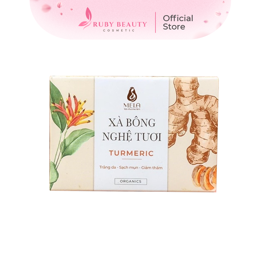 Xà bông nghệ tươi Mela chính hãng Ruby Cosmetics Giảm Thâm, Trắng Da