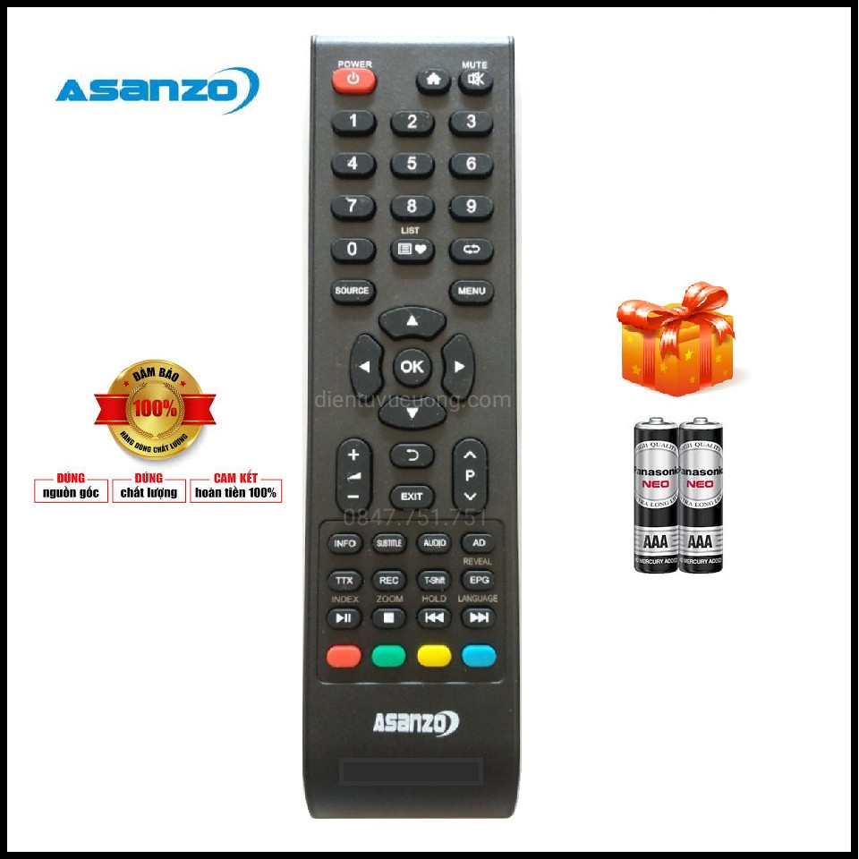 [HCM]Điều Khiển Smart TV ASANZO 43AS550
