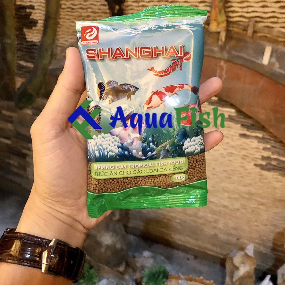 Thức ăn cho cá lên màu shanghai gói 100gr