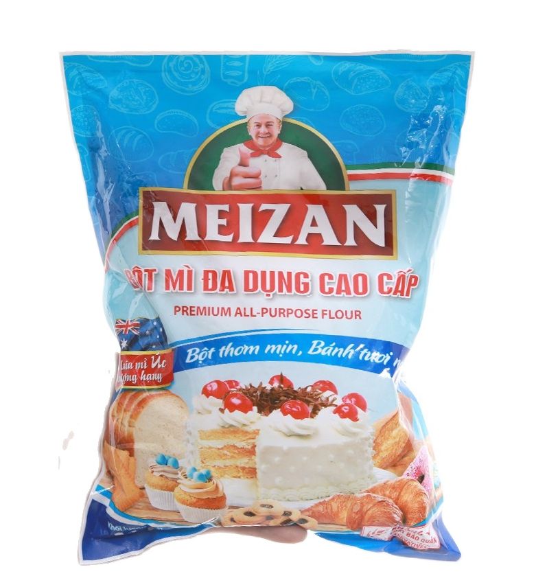 Túi 1kg bột mì đa dụng meizan cao cấp