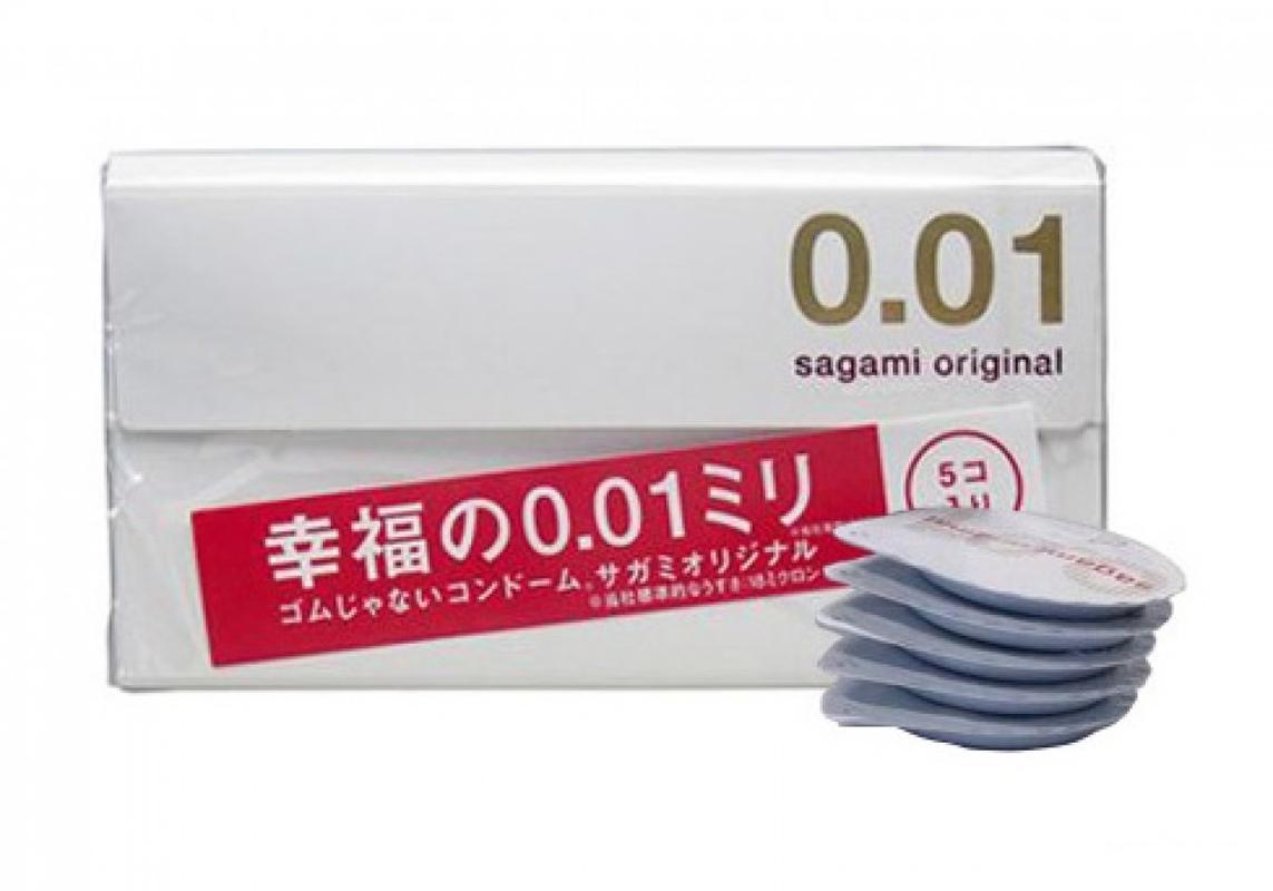 BCS Sagami 0.01 Nhật Bản (Hộp 5 Chiếc) Che Tên Sản Phẩm