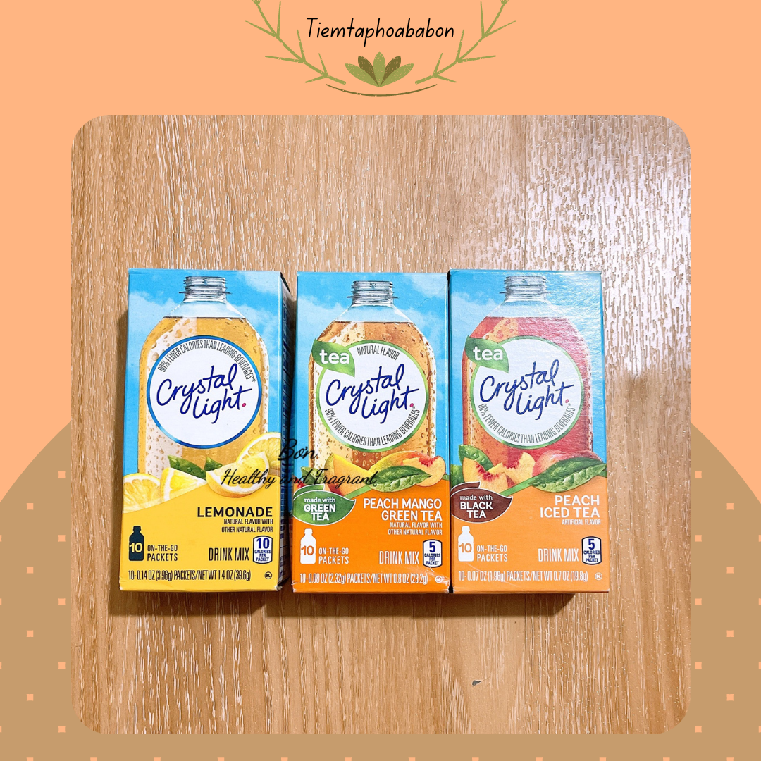 🍑 Crystal Light 🍑 Bột Pha Nước Trái Cây Crystal Light Gói Nhỏ 🍑 1 gói 🍑