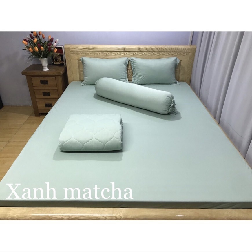 BỘ DRAP THUN LẠNH ĐỘ DÀY 5-18CM(Cao Cấp)