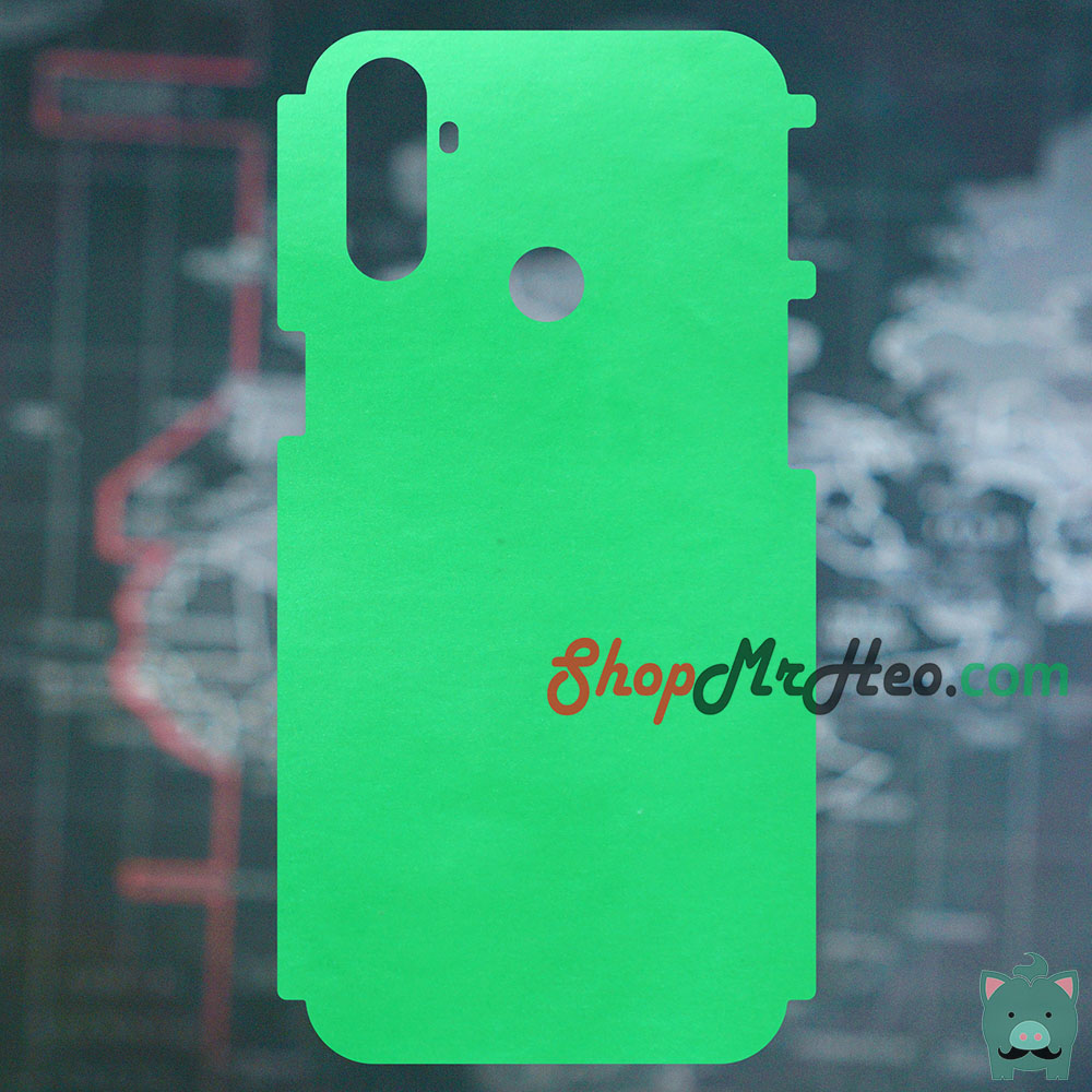 [HCM]Skin Dán Mặt Sau Lưng Vân Nhôm Realme C3 - Nhiều màu