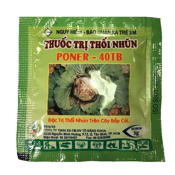 Sản phẩm đặc trị thối nhũn, thối vi khuẩn cho cây trồng poner 40TB