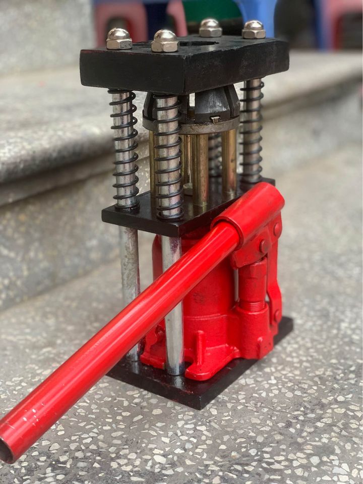 Máy ép dây rửa xe, dây xịt thuốc, Máy bấm đầu ống dây đa năng từ 8mm-14mm