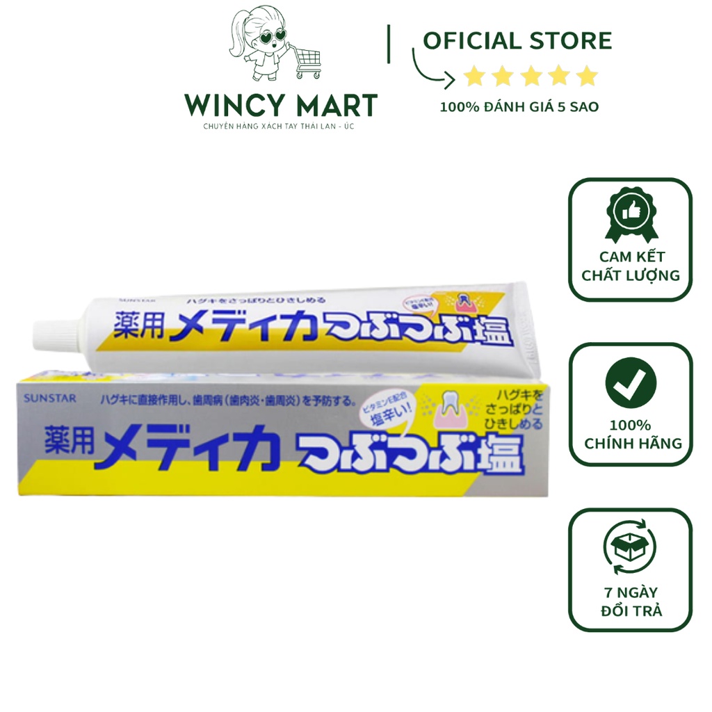 Kem đánh răng muối sunstar 170g nhật bản giúp làm trắng răng, thơm miệng - wincy mart shop - ceria cosmetics store