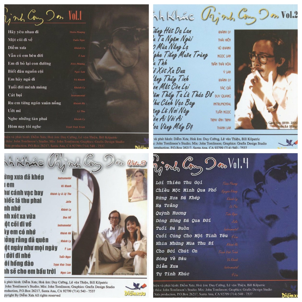 [MDCD] Bộ 4 Đĩa CD Nhạc Trịnh Công Sơn Vol 1234