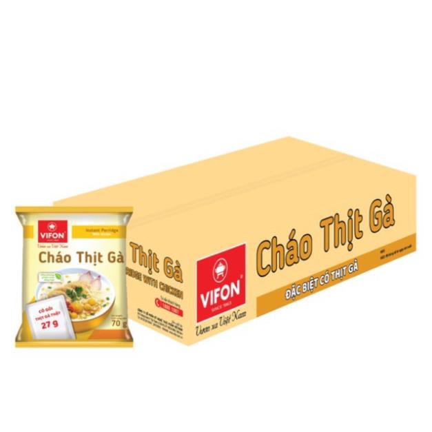 Cháo Thịt Gà/ Thịt Bằm Vifon Có Gói Thịt 70g