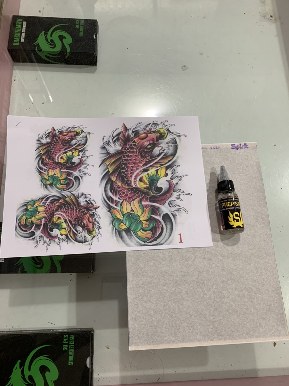 Set 3 sản phẩm Scan hình xăm mẫu