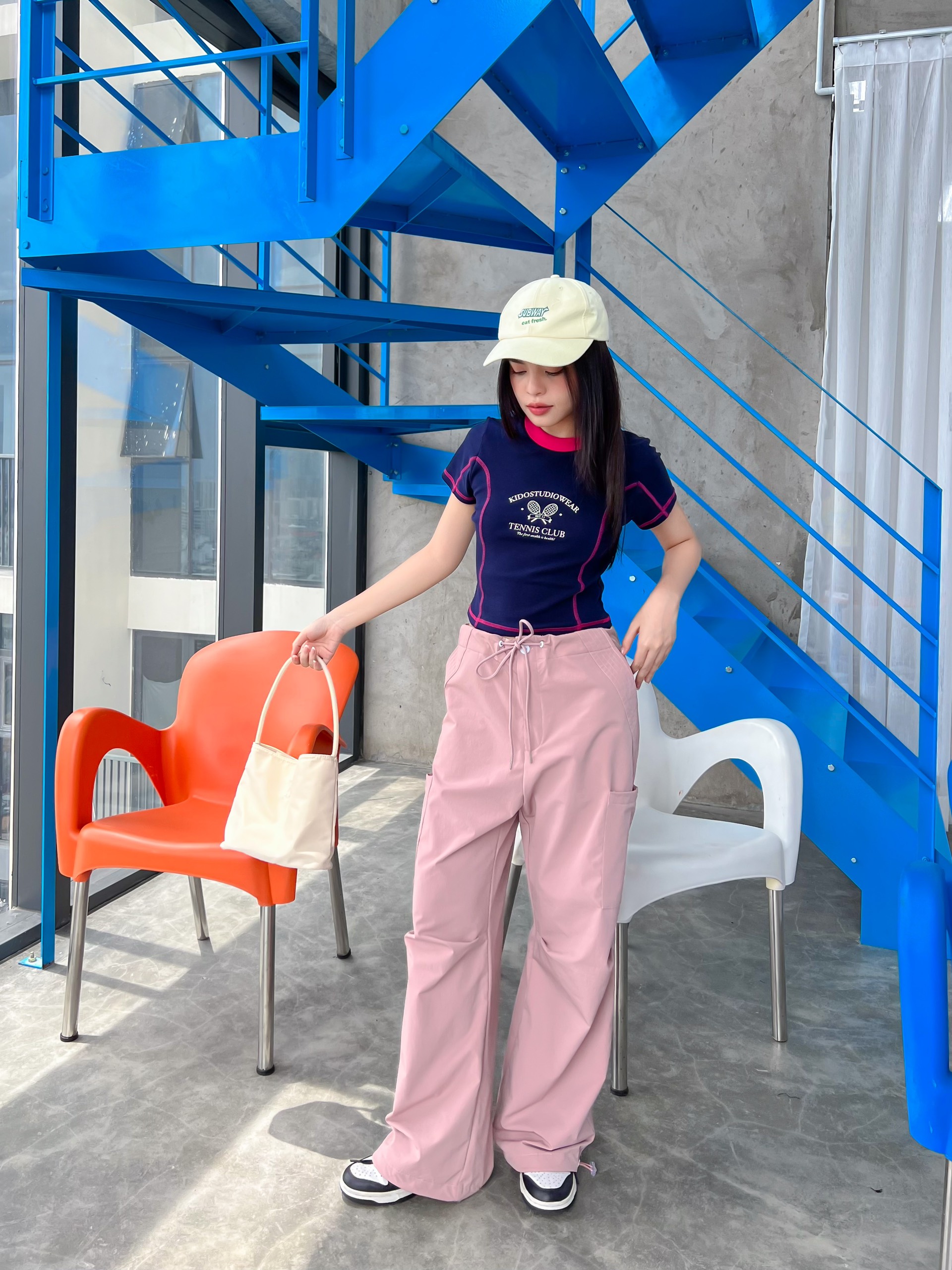 KIDO Quần dù dây rút POCKET PANTS