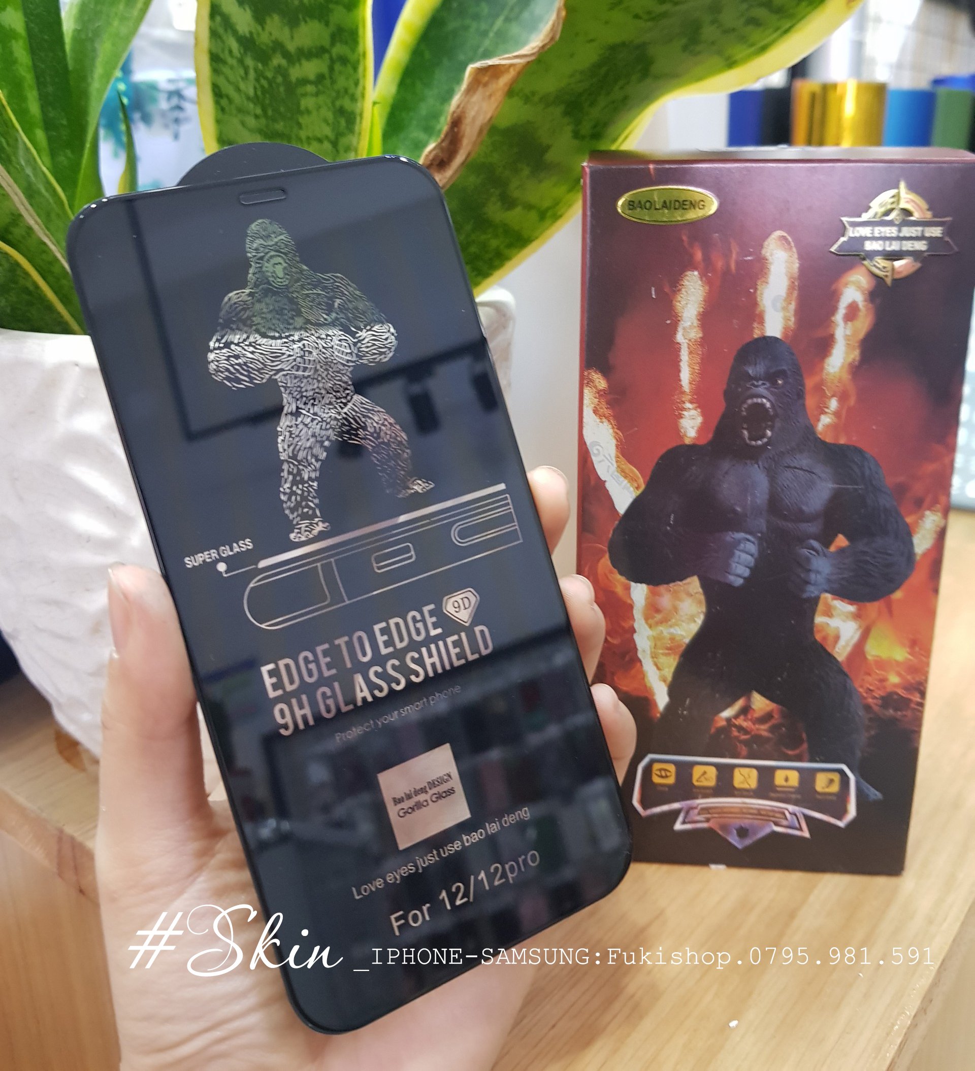 [FREESHIP MAX]Kính cường lực Gorilla Glass Full màn hình iP 14promax , 13 Pro Max , 13 Pro , 12 Pro Max , 12Pro 11 Pro Max ip12 XS Max XR XS 7Plus 8Plus ipX - FukiShop