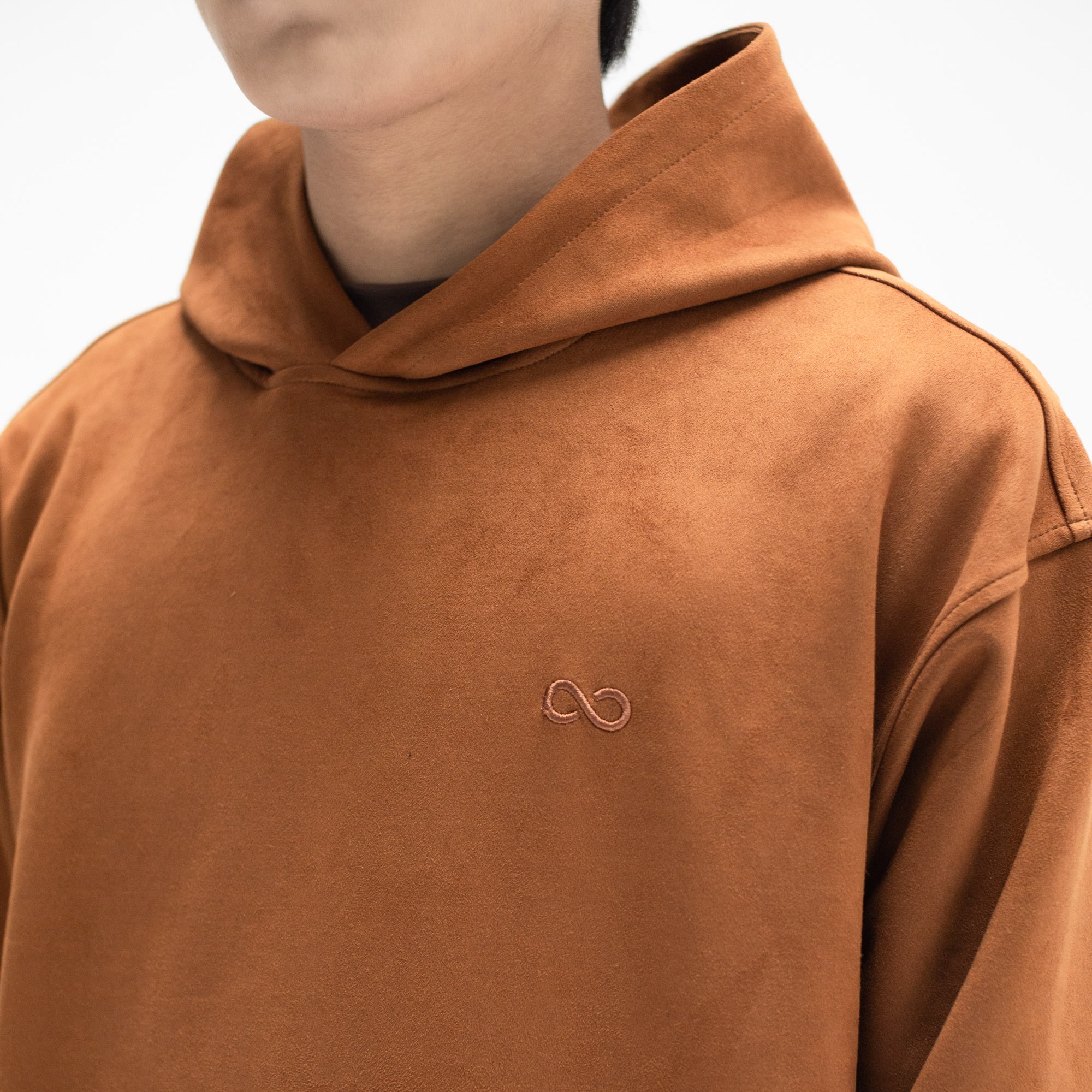 Áo hoodie basic da lộn LOOK SUEDUE HOODIE