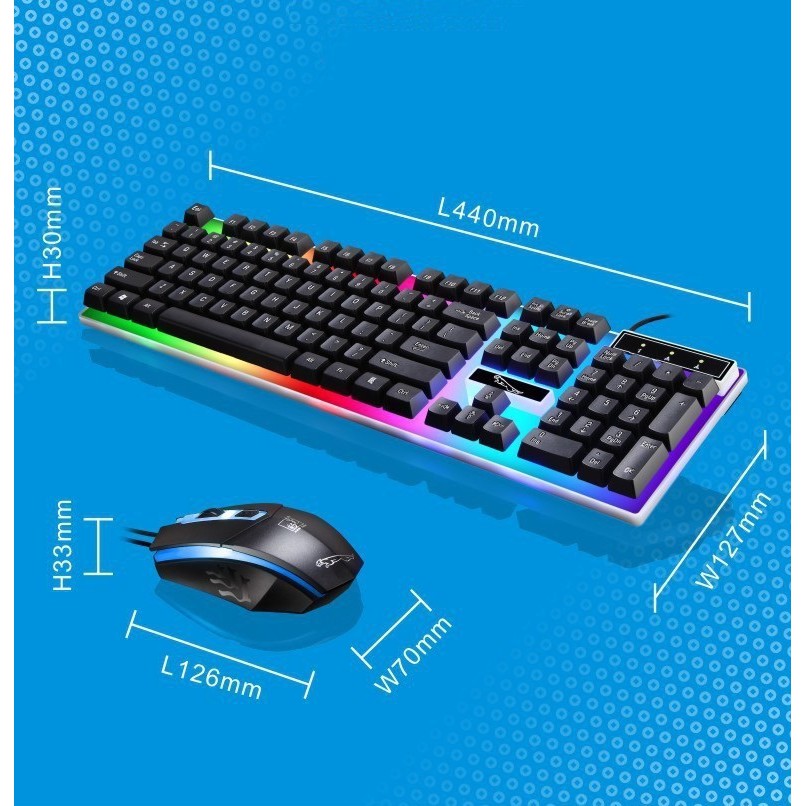 Bộ bàn phím & chuột gaming,bàn phím giả cơ gaming G21 kèm chuột máy tính có dây với đèn LED 7 màu nhấp nháy dành cho máy tính- Combo bàn phím và chuột chơi game giá rẻ, thiết kế giả cơ - Bảo hành 1 tháng 1 đổi 1