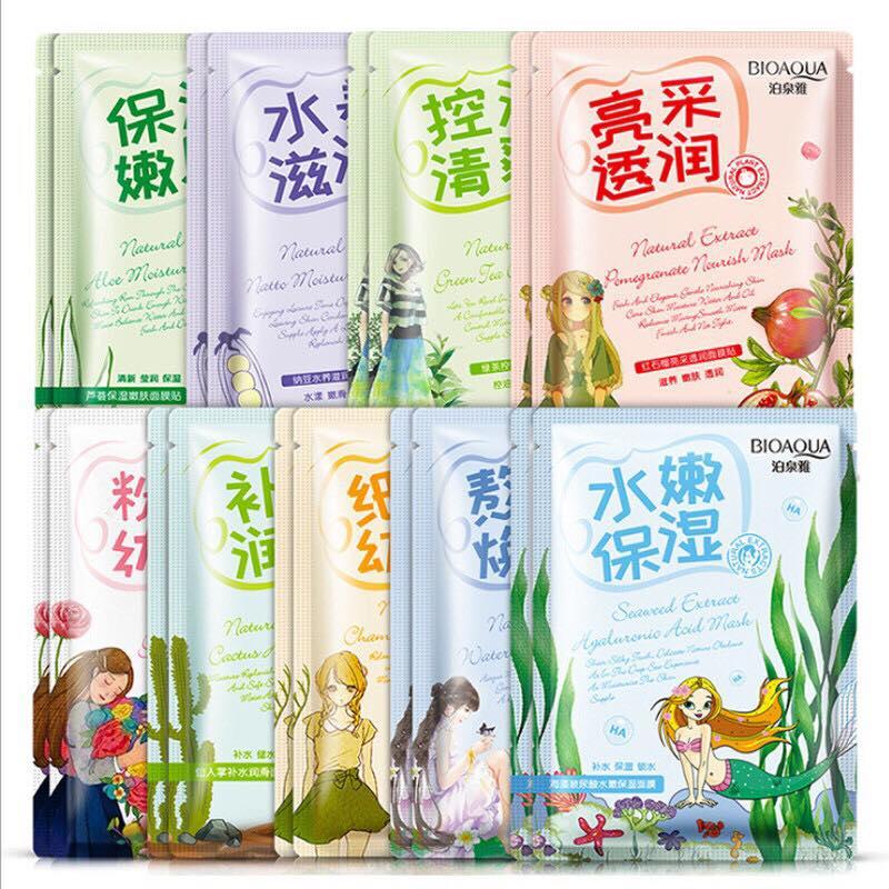 combo 5 mặt nạ đắp mặt Bioaqua, One Spring, Images CM29
