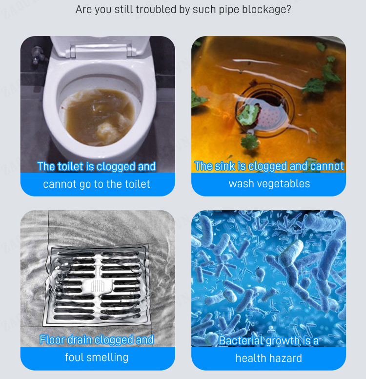 zaqu11 Effective Pipe Unblocker for Sinks and Toilets