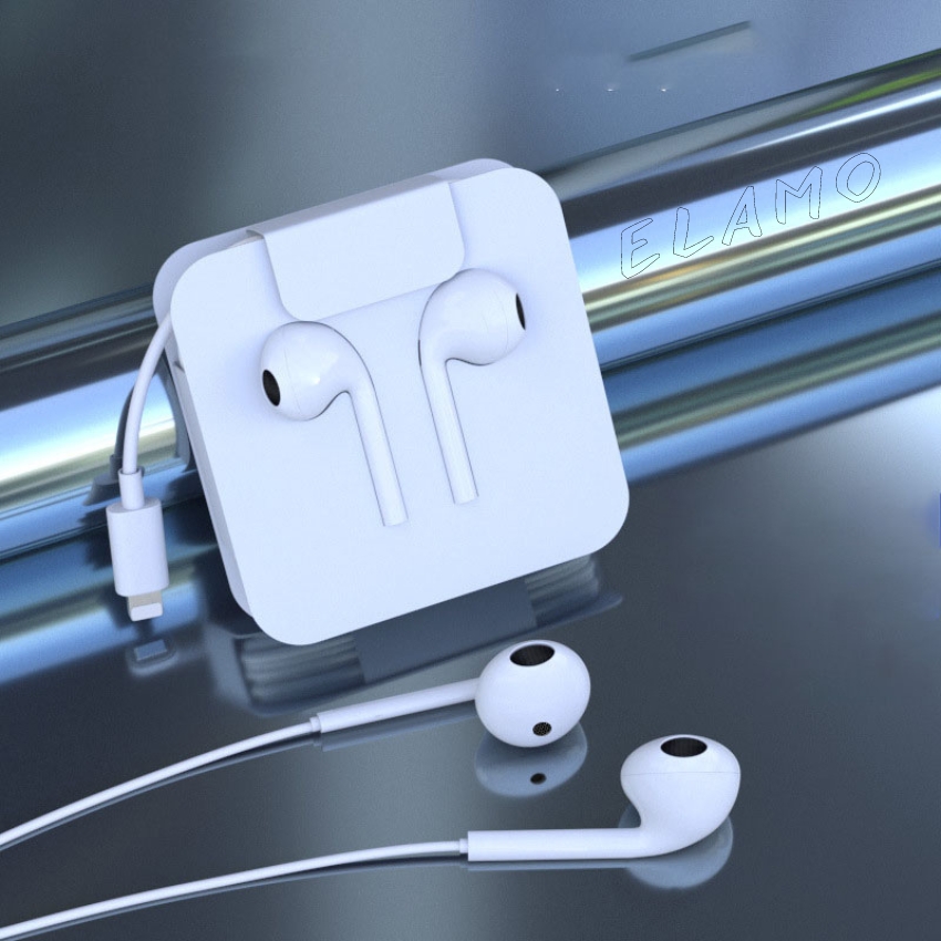 Tai nghe có dây Lning trả lời cuộc gọi, tai phone có dây micro gắn trong, tai nghe dây âm thanh nổi, tai nghe nhét tai điều khiển âm lượng–Elamo