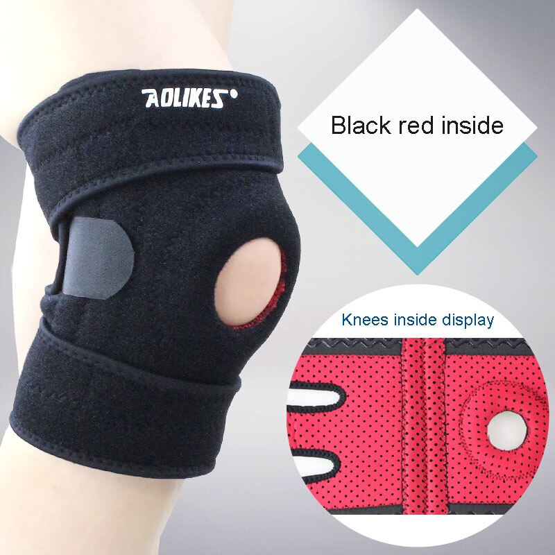Đai quấn bảo vệ đầu gối thể thao thoáng khí tránh xô lệch trệch khớp Four spring sport knee support AOLIKES A-7912
