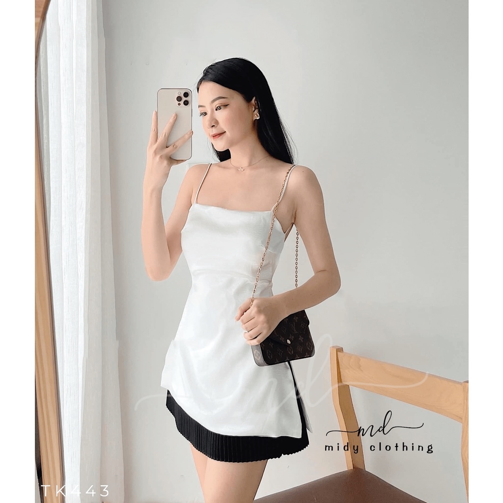 ✙☂  Áo kiểu 2 dây hở lưng sẵn mút ngực