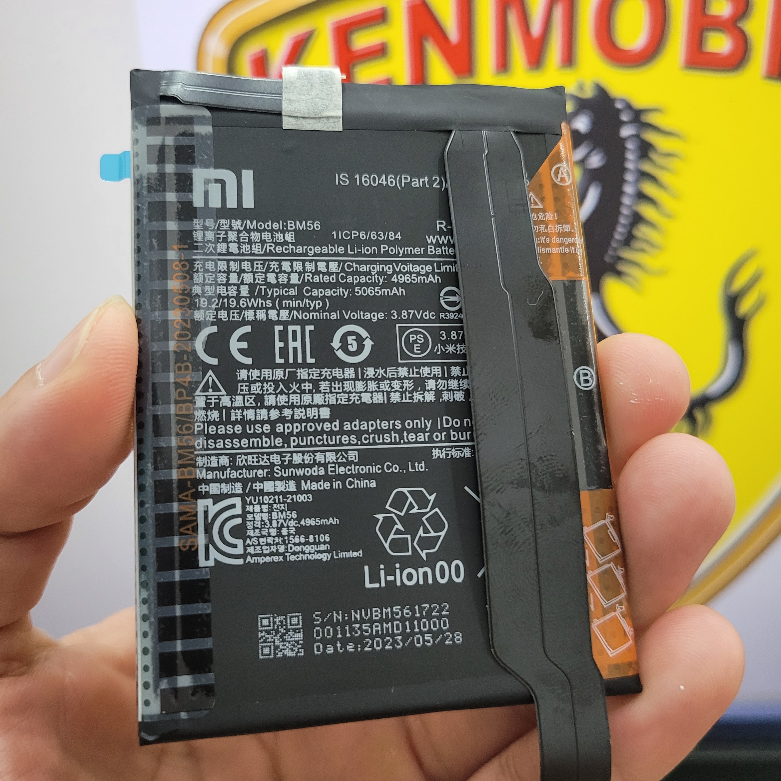 Pin ZIN Xaomi BM56 Dùng Cho Redmi K40 Gaming (bảo hành 3 tháng)