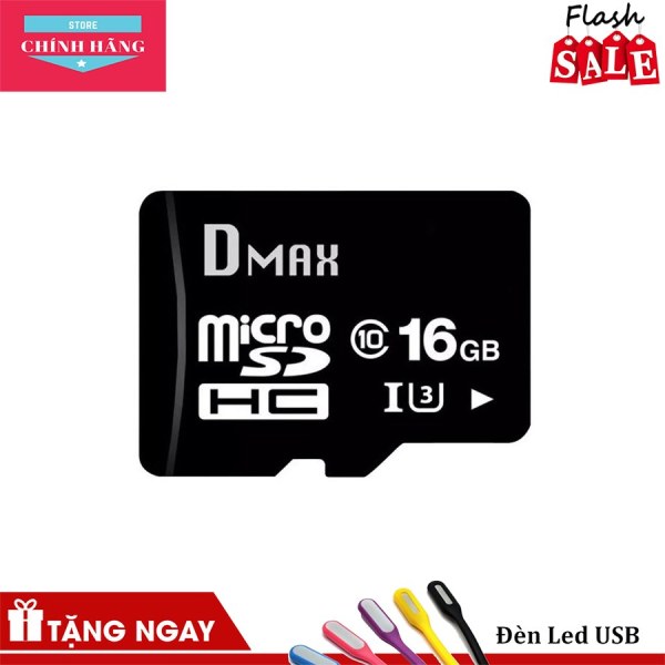Thẻ nhớ 16Gb tốc độ cao U3, up to 90MB/s Dmax Micro SDHC - Bảo hành 5 năm đổi mới