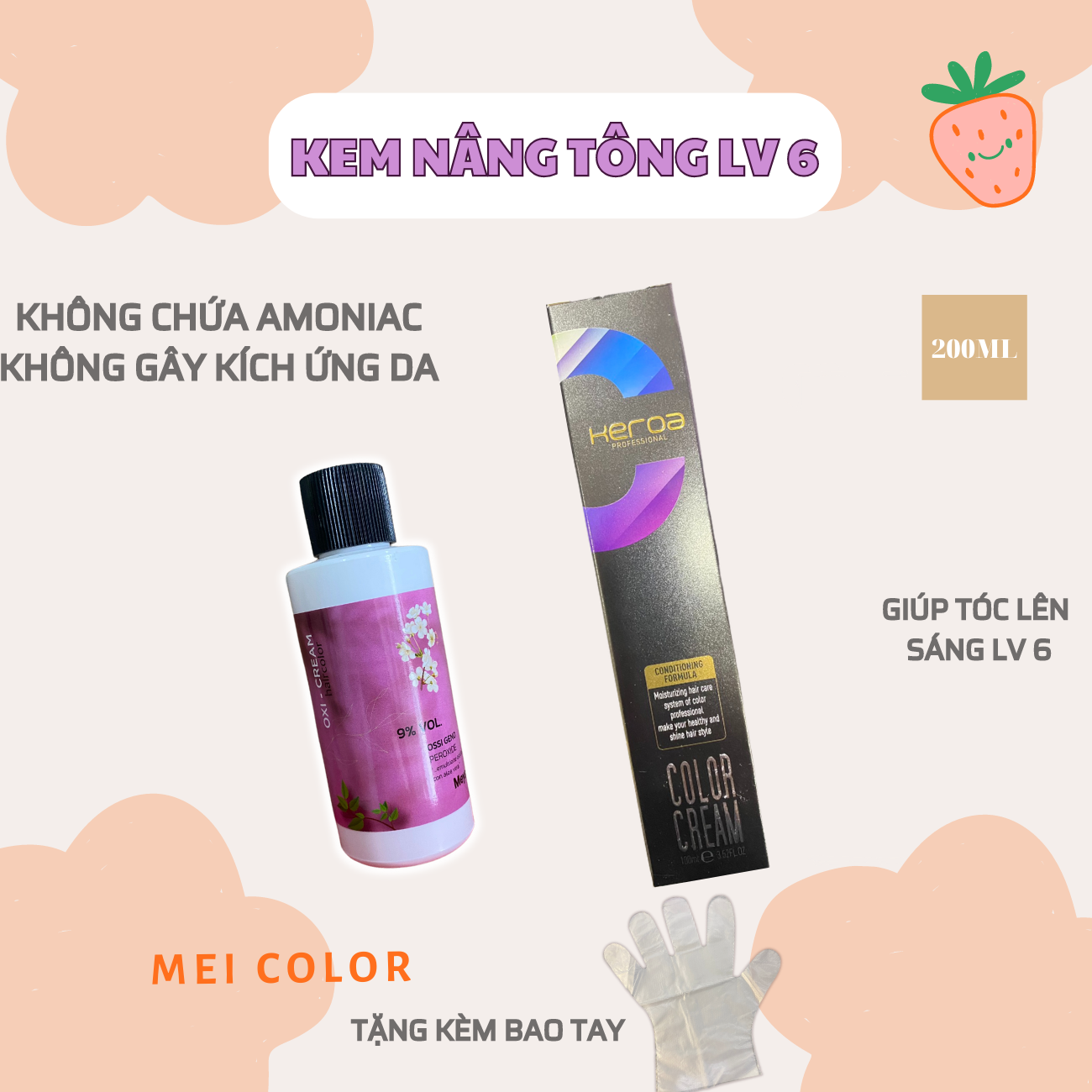 Bộ tẩy tóc 150G -300G ,  dành cho cả Nam và Nữ