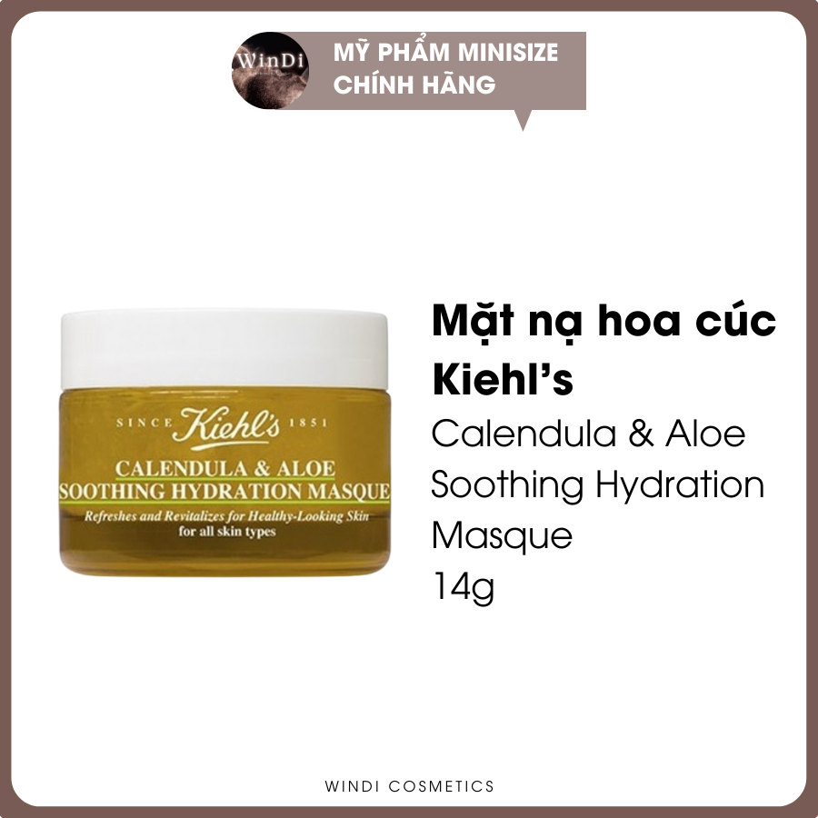 Mặt nạ hoa cúc 𝐊.𝐢.𝐞.𝐡.𝐥'𝐬 𝐂𝐚𝐥𝐞𝐧𝐝𝐮𝐥𝐚 & 𝐀𝐥𝐨𝐞 𝐬𝐨𝐨𝐭𝐡𝐢𝐧𝐠 𝐡𝐲𝐝𝐫𝐚𝐭𝐢𝐨𝐧 14g