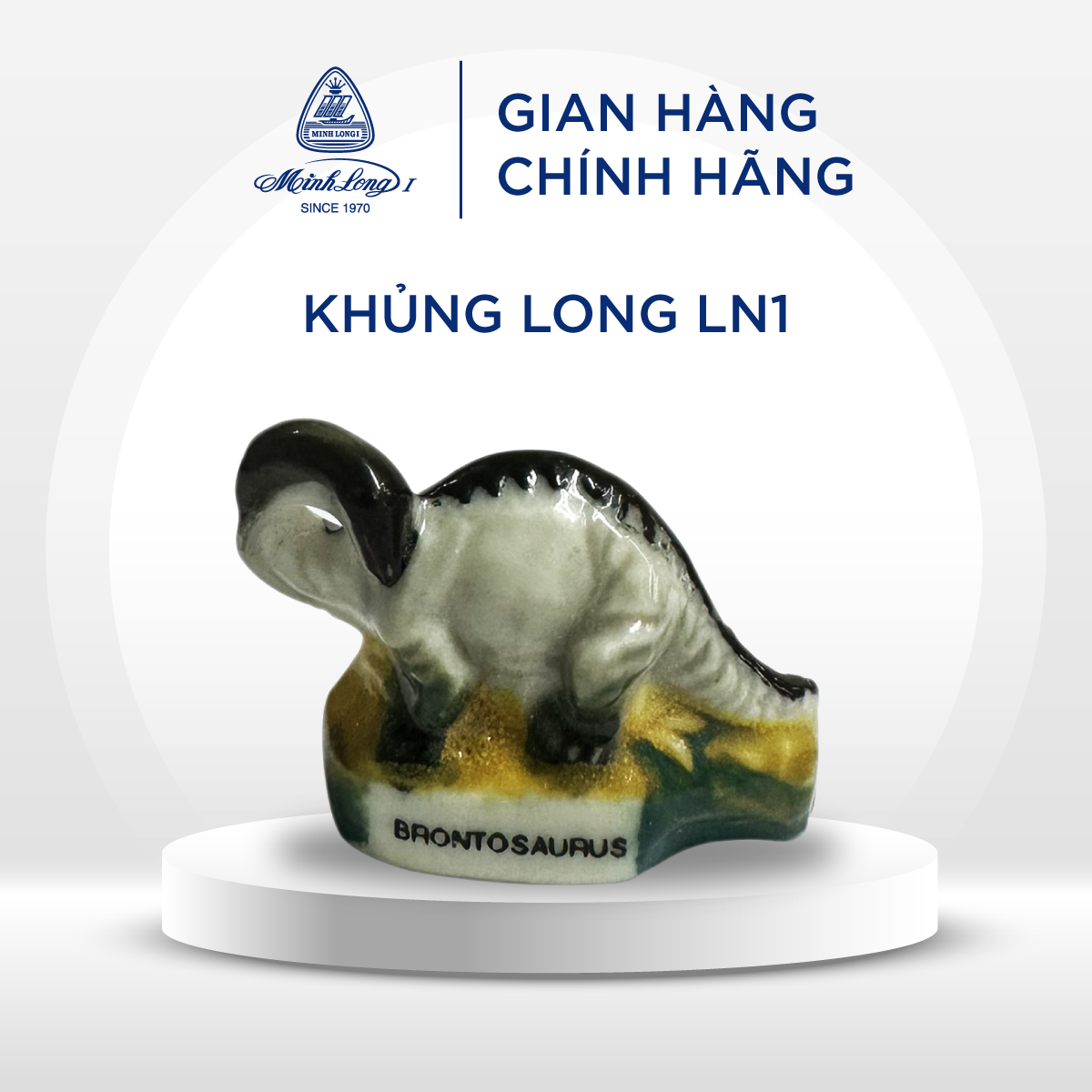 [GIÁ ƯU ĐÃI] Tượng Sứ Minh Long - Khủng Long - Lưu Niệm