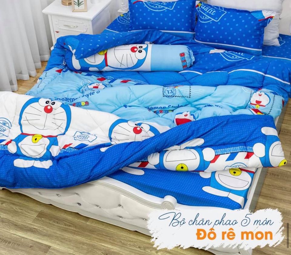 Set Chăn Ga Gối 5 Món Chần Phao