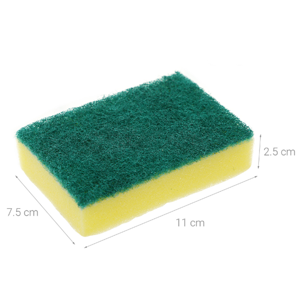 Miếng Rửa Chén Bát Nhà Bếp 2 Lớp Vàng Xanh SAMRAN
