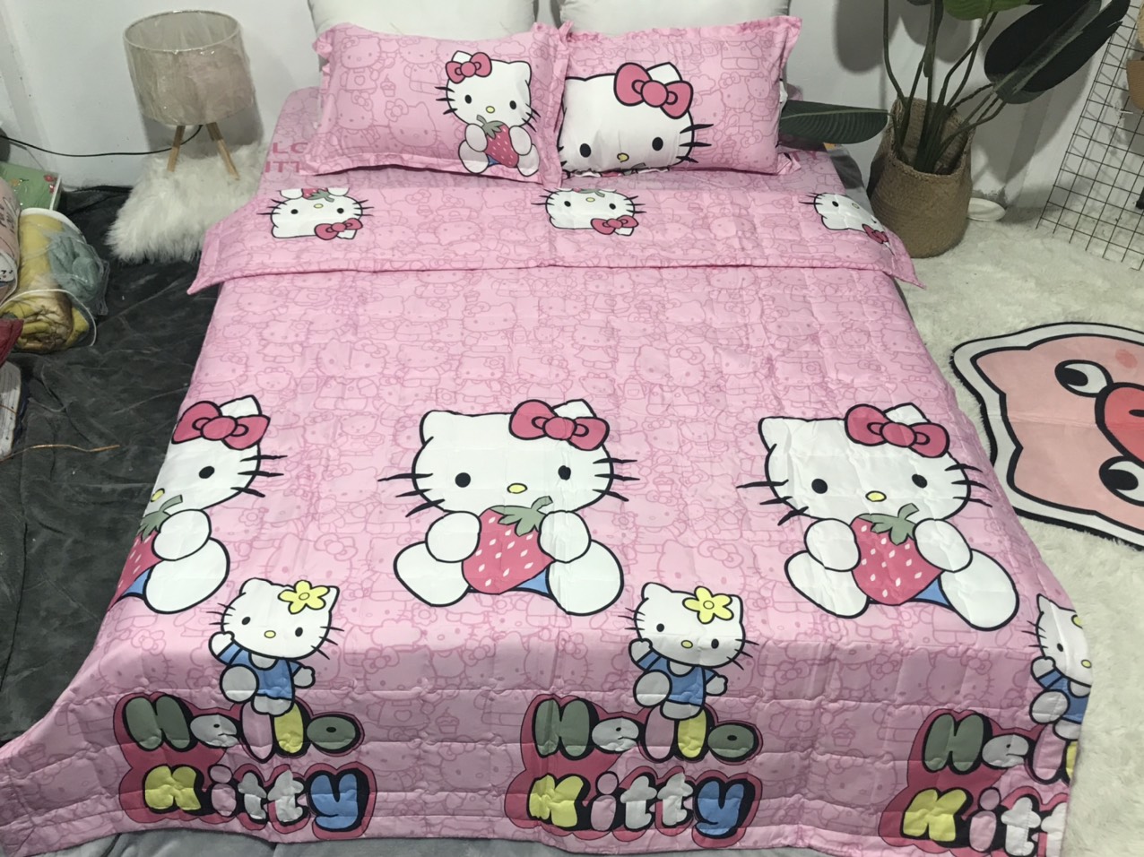 Chăn Hè Cotton Poly trần bông tấm 3 lớp - Hàng Việt Nam chất lượng cao .