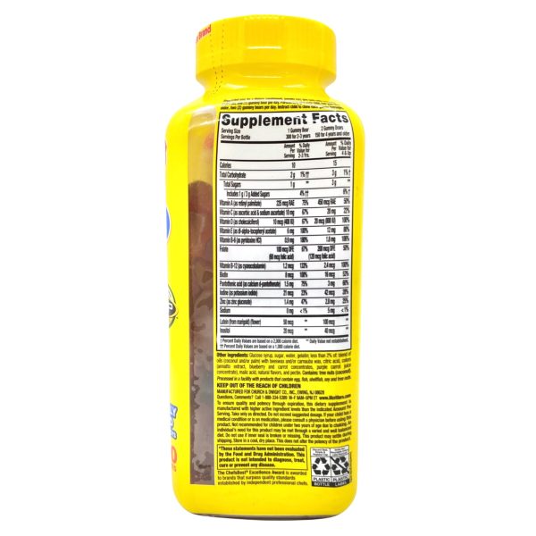 Kẹo dẻo vitamin tổng hợp L'il Critters Gummy Vites hộp 300 viên bổ sung vitamin A, B, C, D E từ trái cây Mỹ quatangme.com.vn