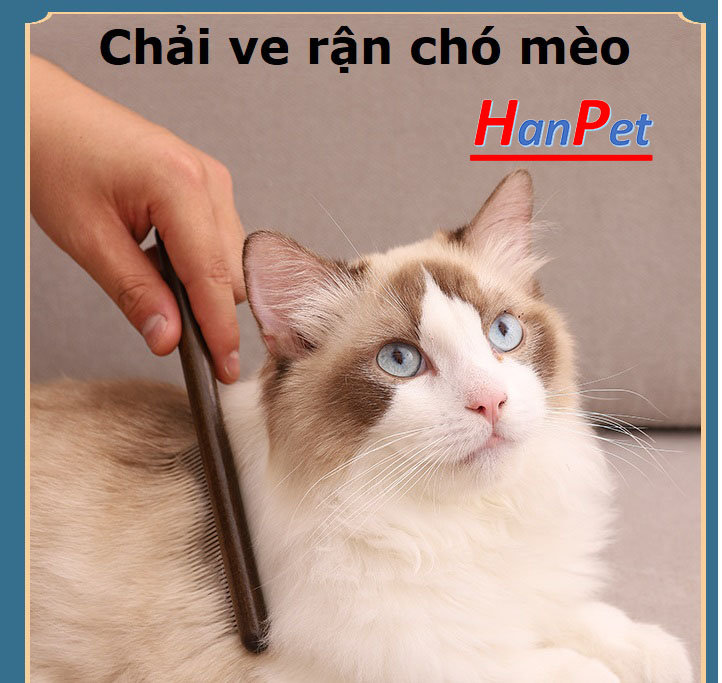 Lược ve rận chó mèo 2 loại chải lông chó