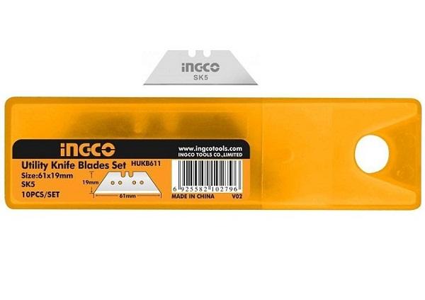 Bộ 10 lưỡi dao rọc đa năng Ingco HUKB611