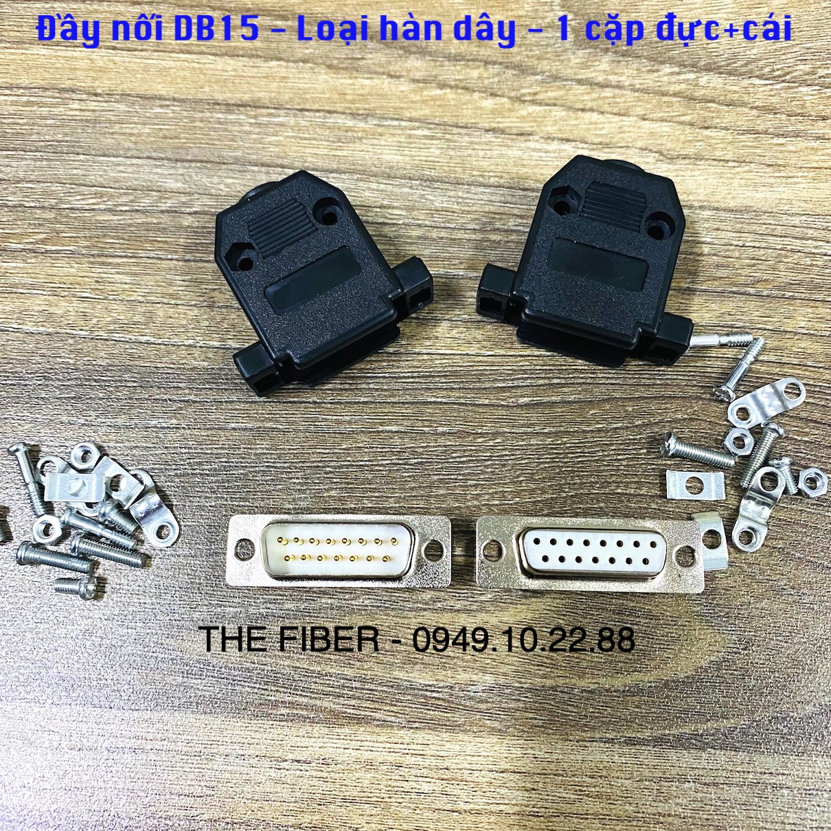 Đầu nối DB15 - Loại hàn dây - Đực/Cái