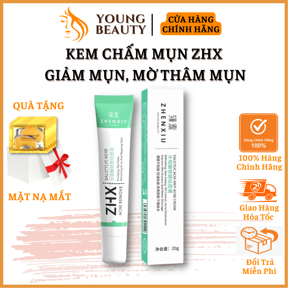 Kem chấm mụn zhx - kem giảm mụn zhx, ngừa mụn mủ, mụn đầu đen, mụn viêm, giảm thâm mụn 20ml - young beauty