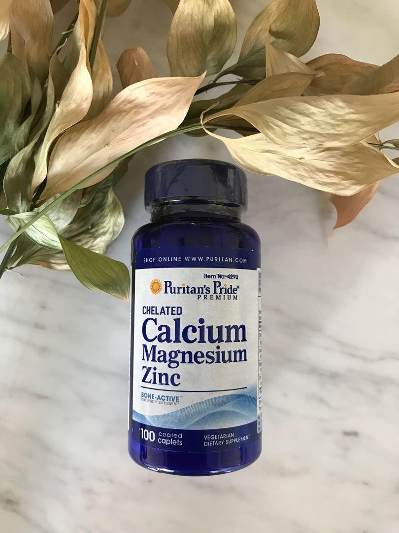Chelated Calcium Magnesium Zinc 100v của puritan’s Pride