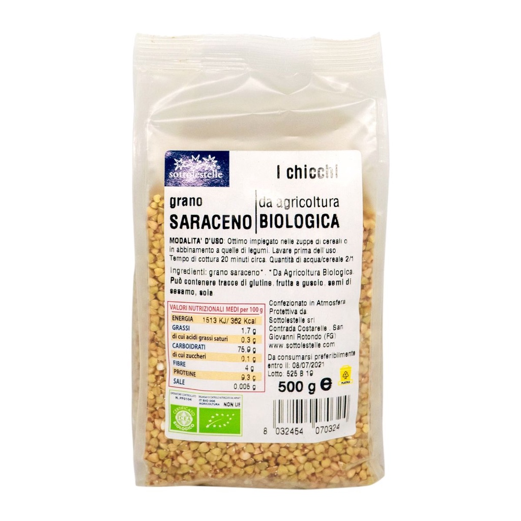 Hạt Kiều Mạch Hữu Cơ Sottolestelle Organic Buckwheat