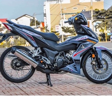 Tem rời winner lục giác dán xe xám xi măng
