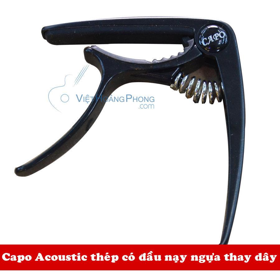 [HCM]Capo chuyên đàn Acoustic cao cấp - Màu Bạc/ Đen - HappyLive Shop