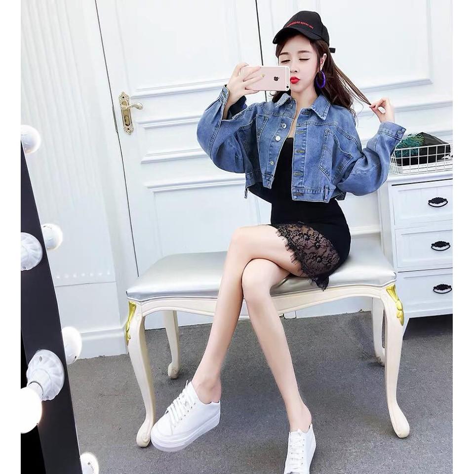 [HCM]ÁO KHOÁC JEAN NÚT GÀI LƯNG
