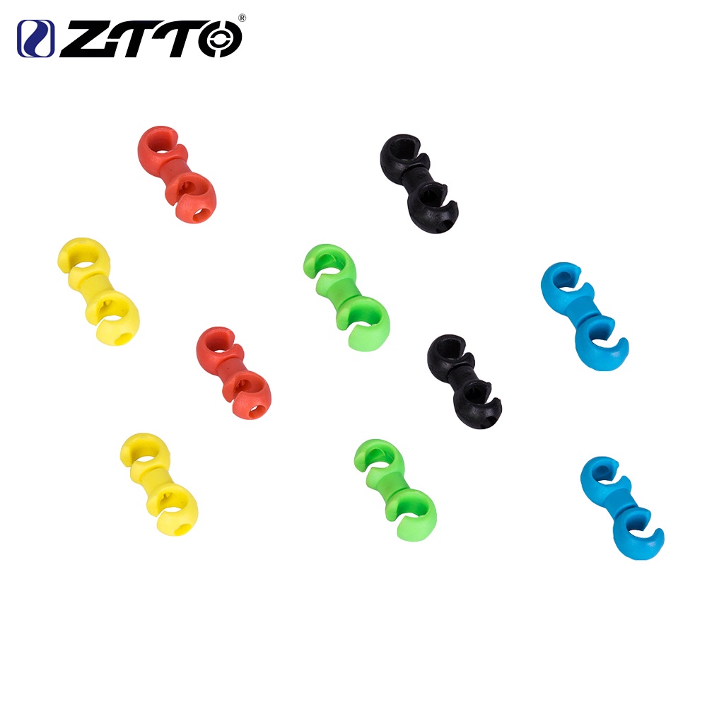 Ztto set 100 kẹp chữ s cố định dây phanh xe đạp leo núi