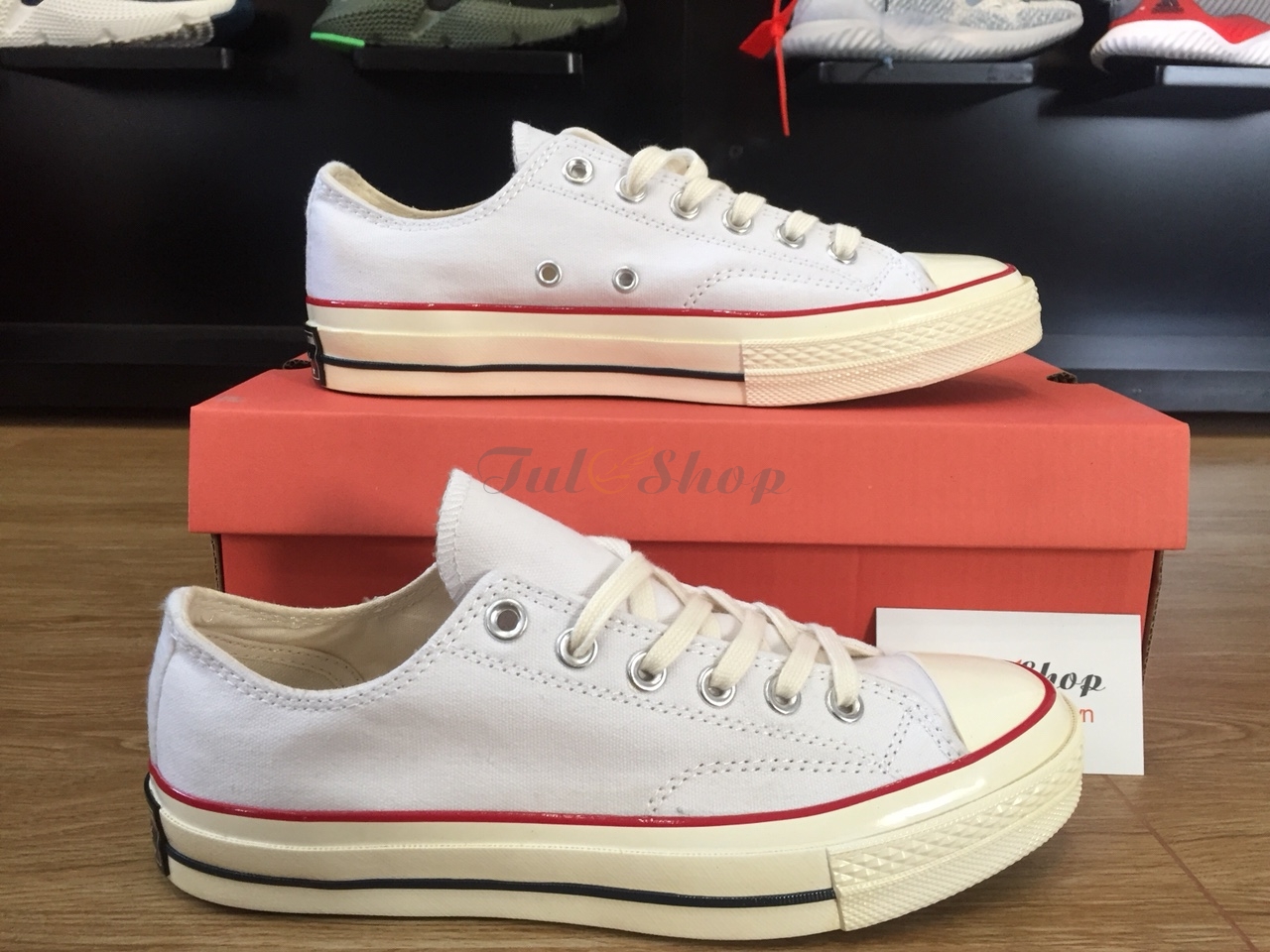 [Tặng Tất + Hộp Đẹp] Giày Thể Thao Sneaker Converse 1970s Thấp Cổ Trắng Full