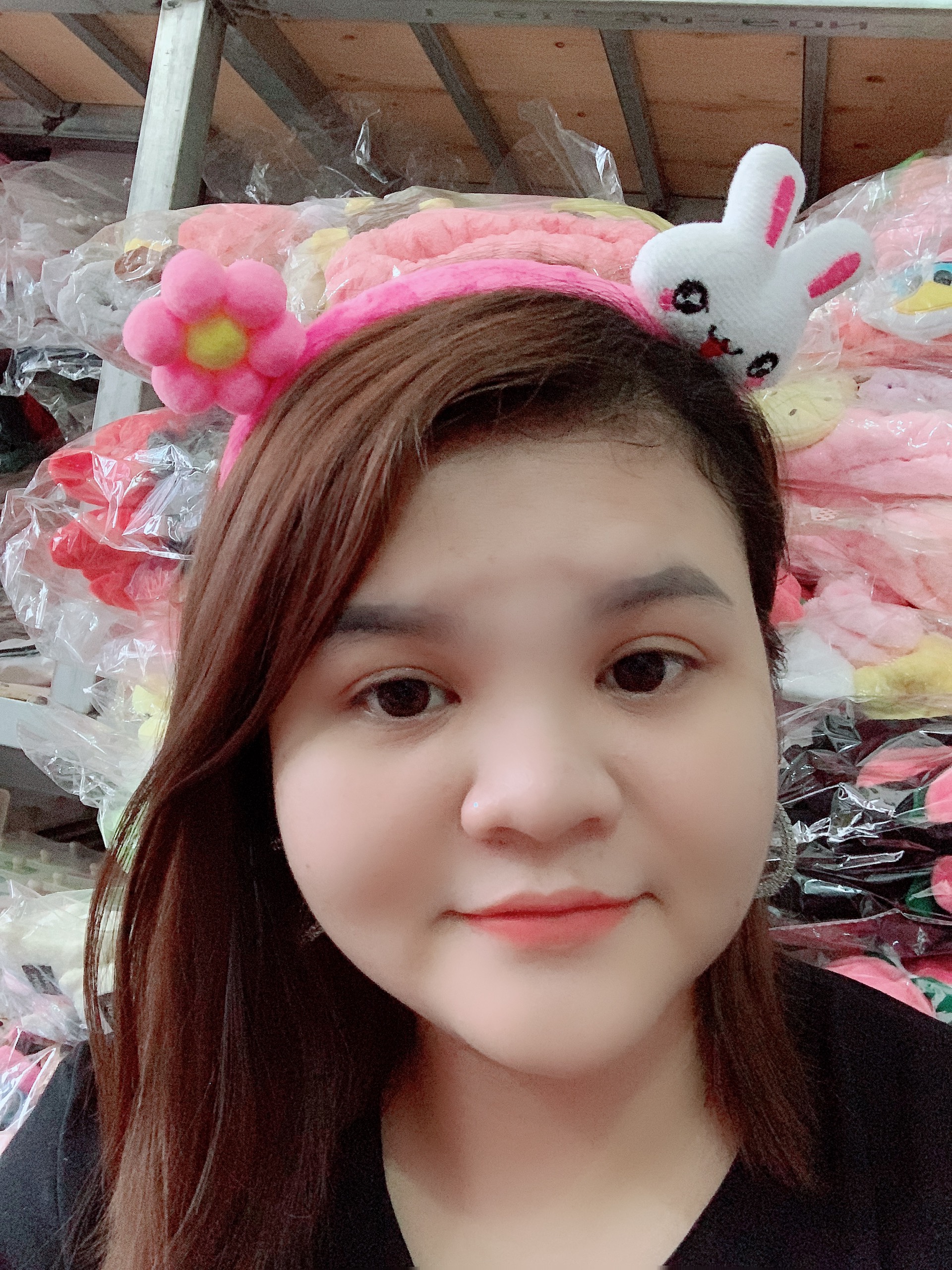 Băng Đô Cài Tóc Thỏ Hoa