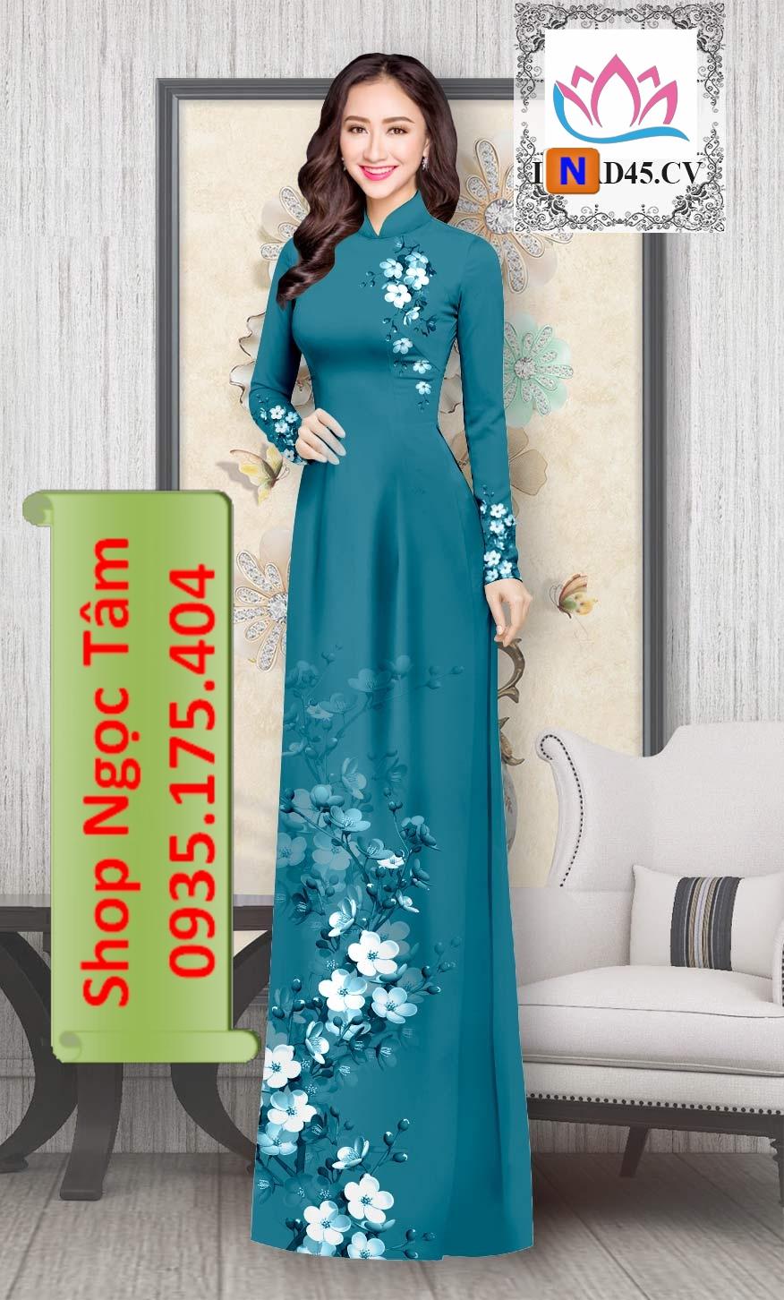 Vải bộ / áo dài đẹp - độc - lạ  N 45