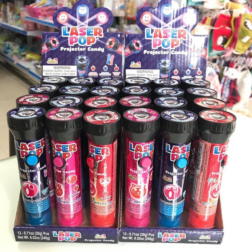 Kẹo đèn Pin Mỹ Đèn Chiếu Laser Pop hình chiếu ngộ Nghĩnh siêu độc đáo