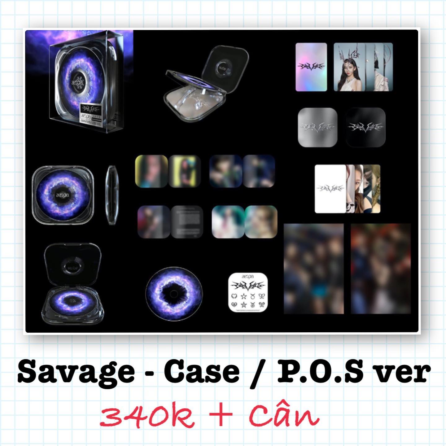 Album nhóm aespa - SAVAGE chính hãng Cửa Hàng Kpop